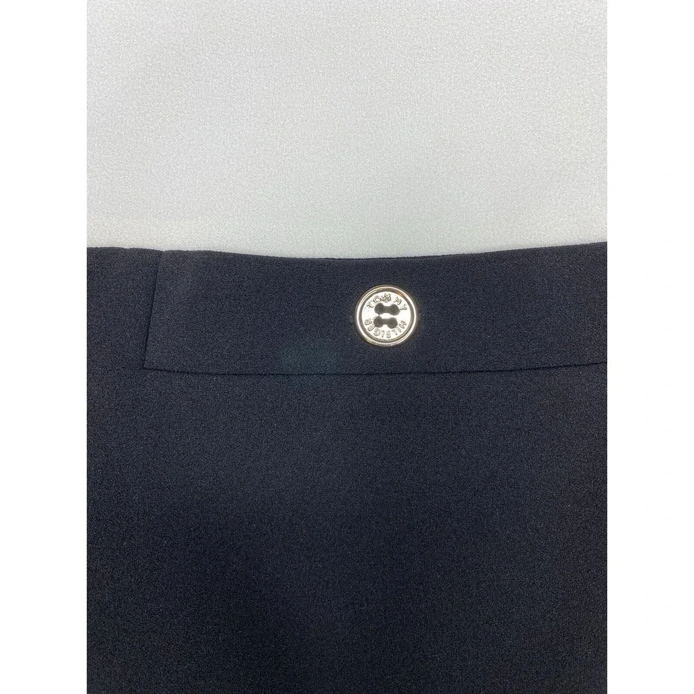 Tommy Hilfiger Shift Dress Black White Gold Accents Size 6 Color Block *NWT $99 - Picture 6 of 9